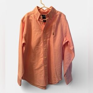Ralph Lauren boys Button-Down Oxford Shirt - Light Pink/Peach